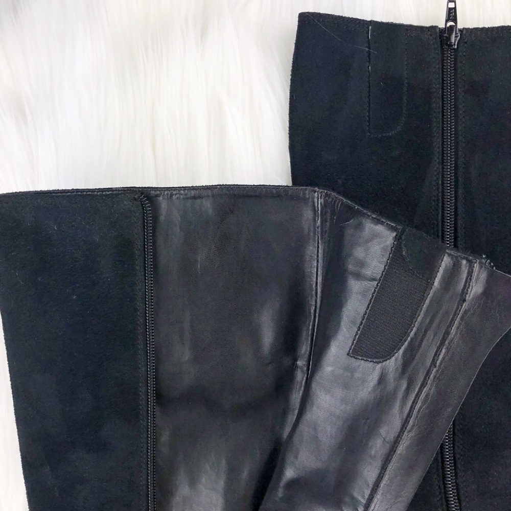 Black Suede Boots - Picture 6 of 8